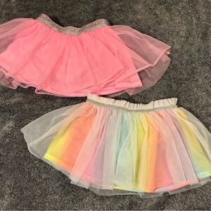 Garanimals 18 mos Rainbow Tulle Skirts with Glitter Waistband